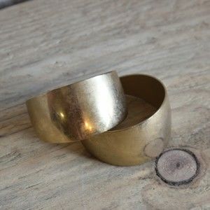 Gold/Brasstone Chunky Hoop Earrings